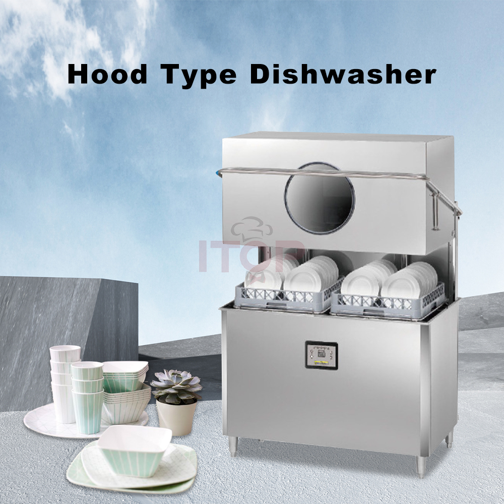 Cutlery Basket Dishwasher Commercial Tunnel Conveyor Belt Dishwasher Machine Full-Automatic Smallest Dishwasher