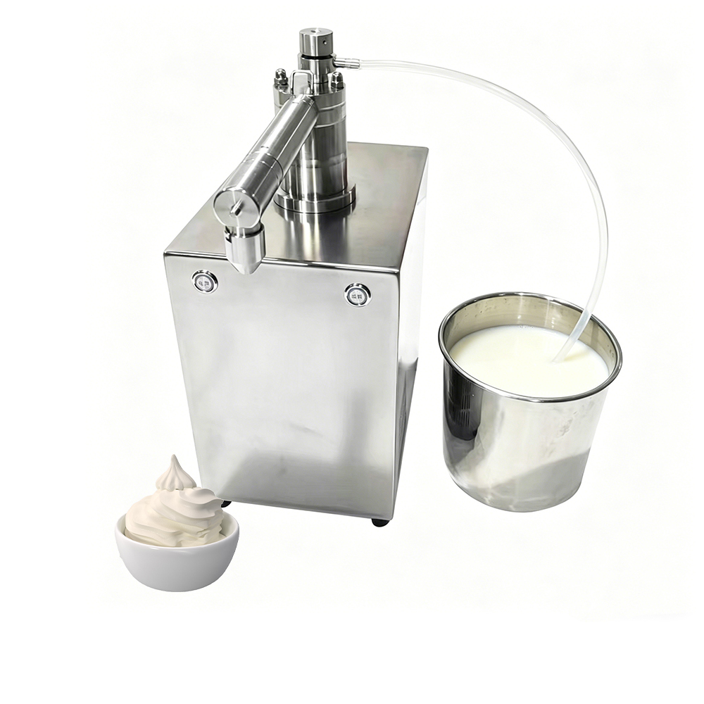 Commercial Industrial Desktop Electric Auto Cream Whipping Machine for Coffee Shop Bakery Catering 10 Levels Puffing Adjusted