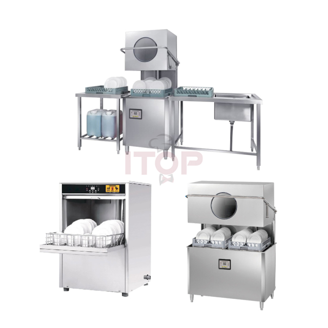 Cutlery Basket Dishwasher Commercial Tunnel Conveyor Belt Dishwasher Machine Full-Automatic Smallest Dishwasher