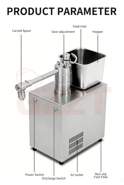 Commercial Industrial Desktop Electric Auto Cream Whipping Machine for Coffee Shop Bakery Catering 10 Levels Puffing Adjusted