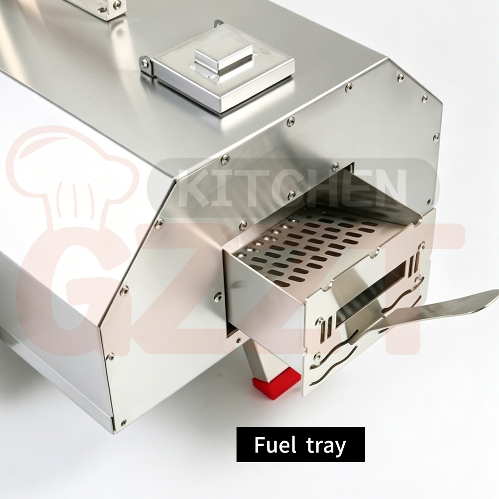 Hot Selling Factory Firewood Outdoor Used Portable Pizza Stone Fast Heating Charcoal Grill Pizza Oven With Rotating Pizza Tray