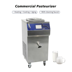 Automatic Electric Industrial Milk Ice Cream Pasteurizer Homogenizer Tank Dual Program Automatic Operation