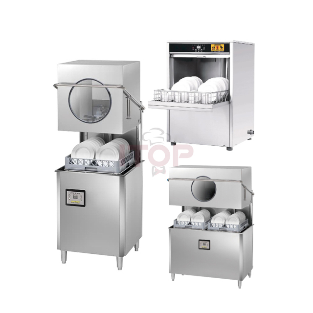 Commercial Wine Plastic Glass Dishwasher Small Window Restaurant Dishwasher Hood Type Automatic Conveyor Commercial Dishwasher