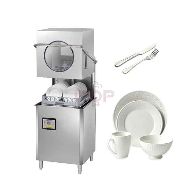 Commercial Wine Plastic Glass Dishwasher Small Window Restaurant Dishwasher Hood Type Automatic Conveyor Commercial Dishwasher