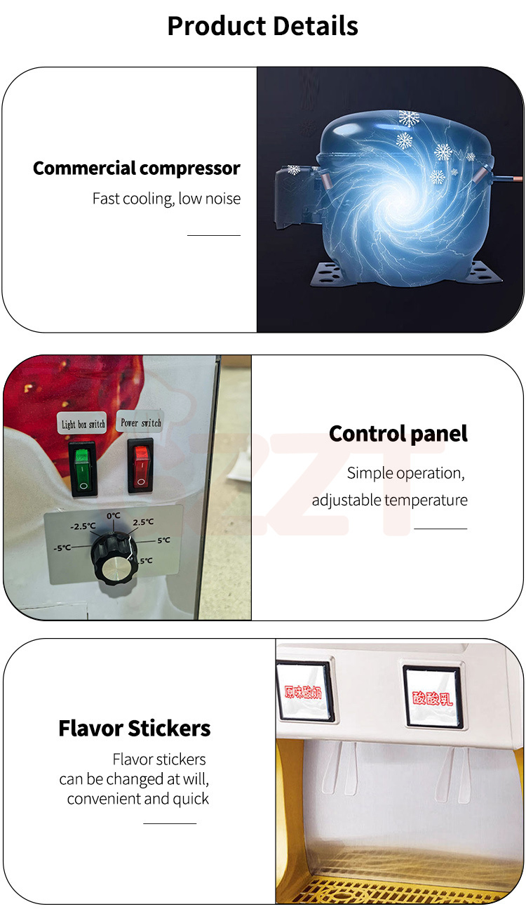 Commercial 2*10l Bib Bag Yogurt Dispenser Stainless Steel Electric Refrigerate Yogurt Milk Cooler Machine With Peristaltic Pump