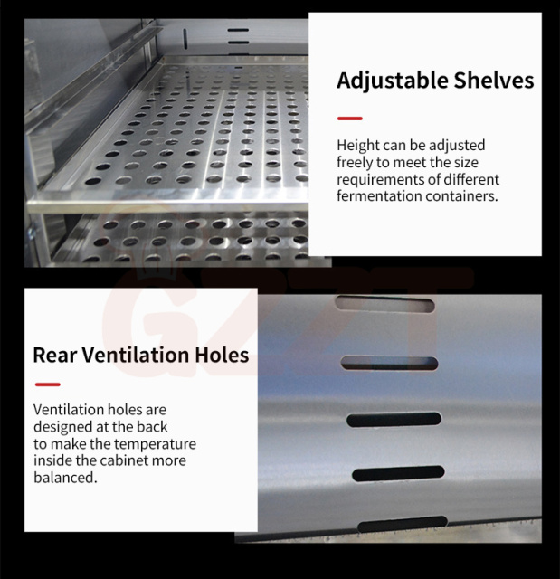 288l Adjustable Shelves Commercial Large Capacity Automatic Fermenting Greek Yogurt Maker