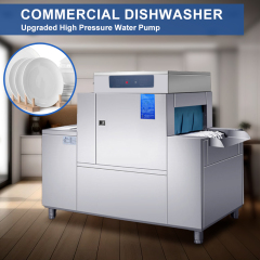 2800pcs/hour School Canteen Hotel Restaurant Large Automatic Dish Washing Machine Industrial Tunnel Conveyor Belt Dishwasher
