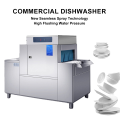 2800pcs/hour School Canteen Hotel Restaurant Large Automatic Dish Washing Machine Industrial Tunnel Conveyor Belt Dishwasher