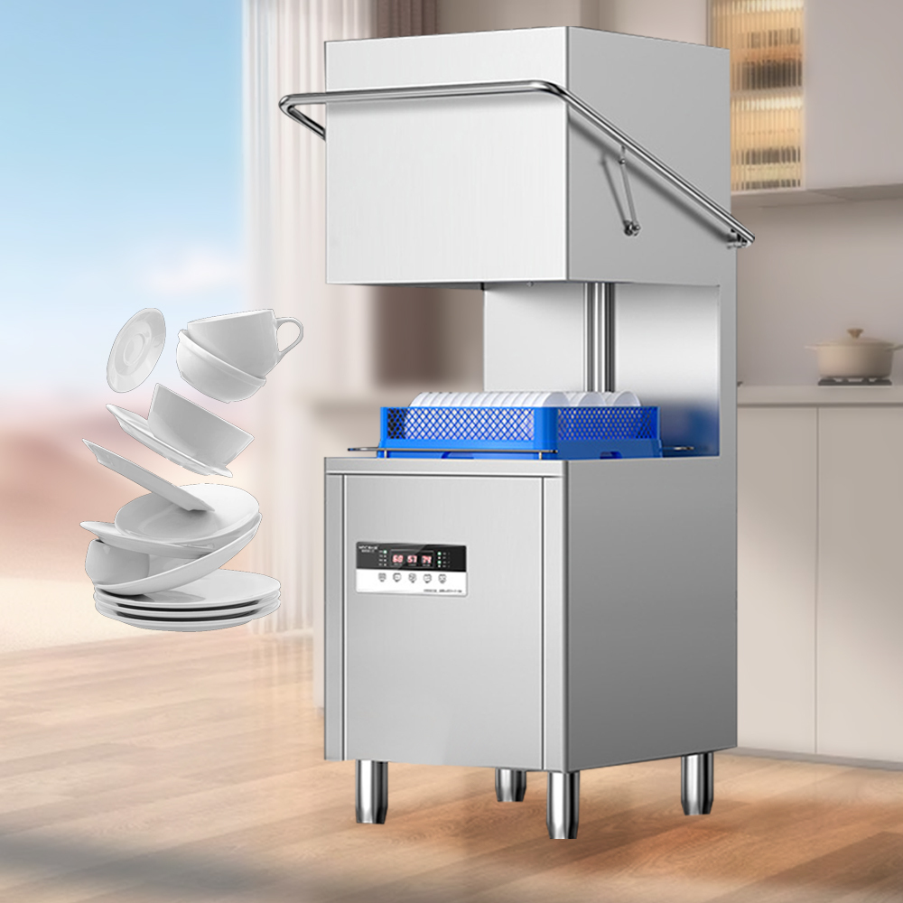 Fast Heating Speed Commercial Hotel Industrial Dishwasher Cutlery Basket Dishwasher 60 Baskets/hour 220v 380v
