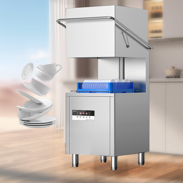Fast Heating Speed Commercial Hotel Industrial Dishwasher Cutlery Basket Dishwasher 60 Baskets/hour 220v 380v