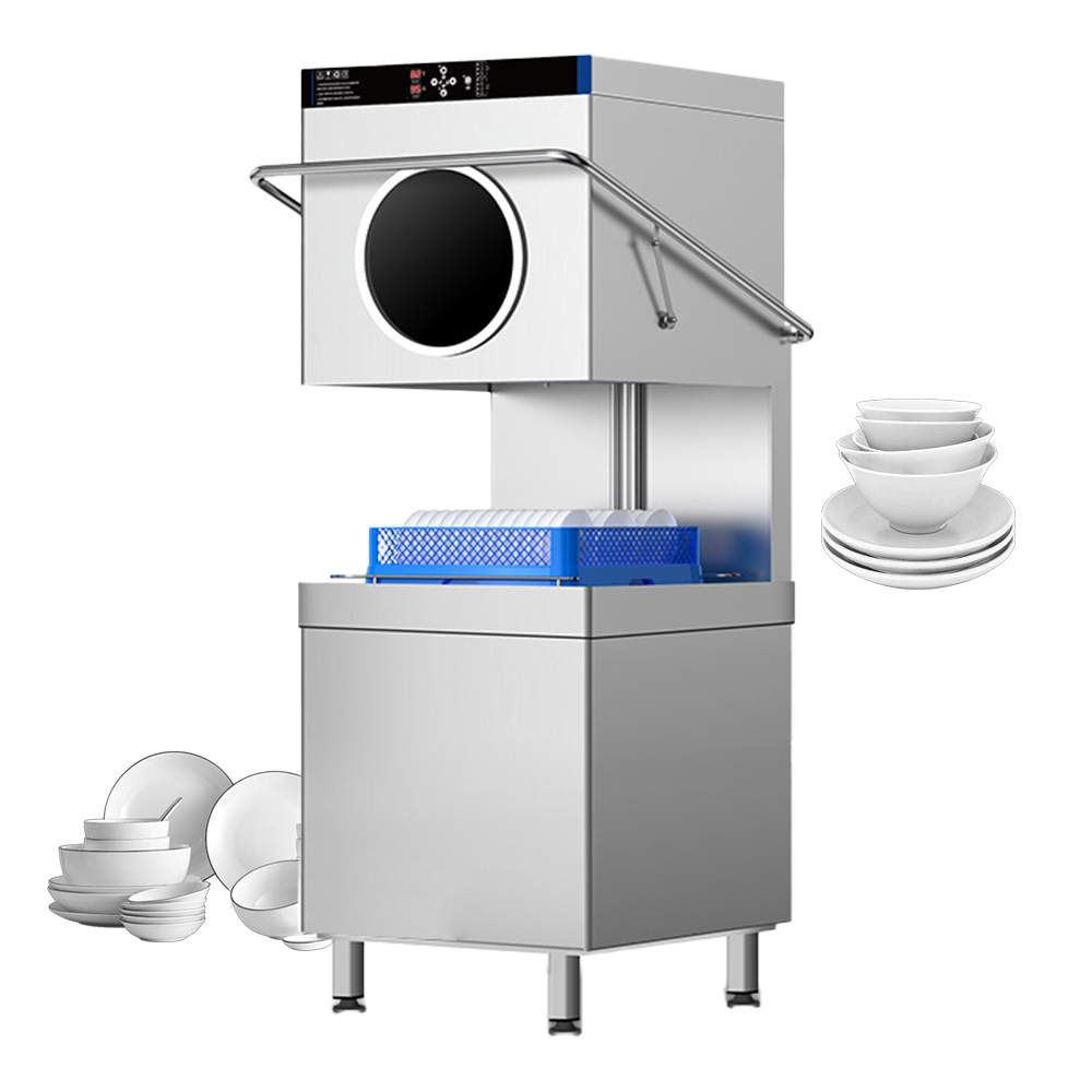 Digital Panel With Window Commercial Kitchen Dishwasher Electric Automatic Restaurant Dish Wash Machine