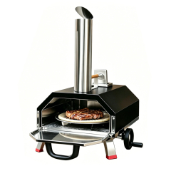 Firewood Outdoor Portable Pizza Stone Fast Heating Charcoal Grill Pizza Oven With Rotating Pizza Tray