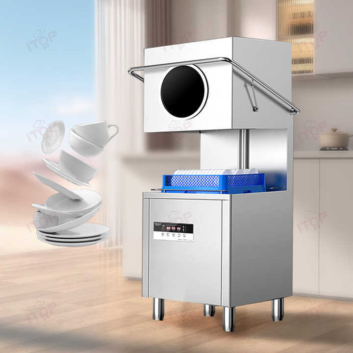 Fast Heating Speed Commercial Hotel Industrial Dishwasher Cutlery Basket Dishwasher 60 Baskets/hour 220v 380v