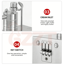 Commercial Electric Cream Whipping Machine With Pump High-accuracy Whipped Cream Maker