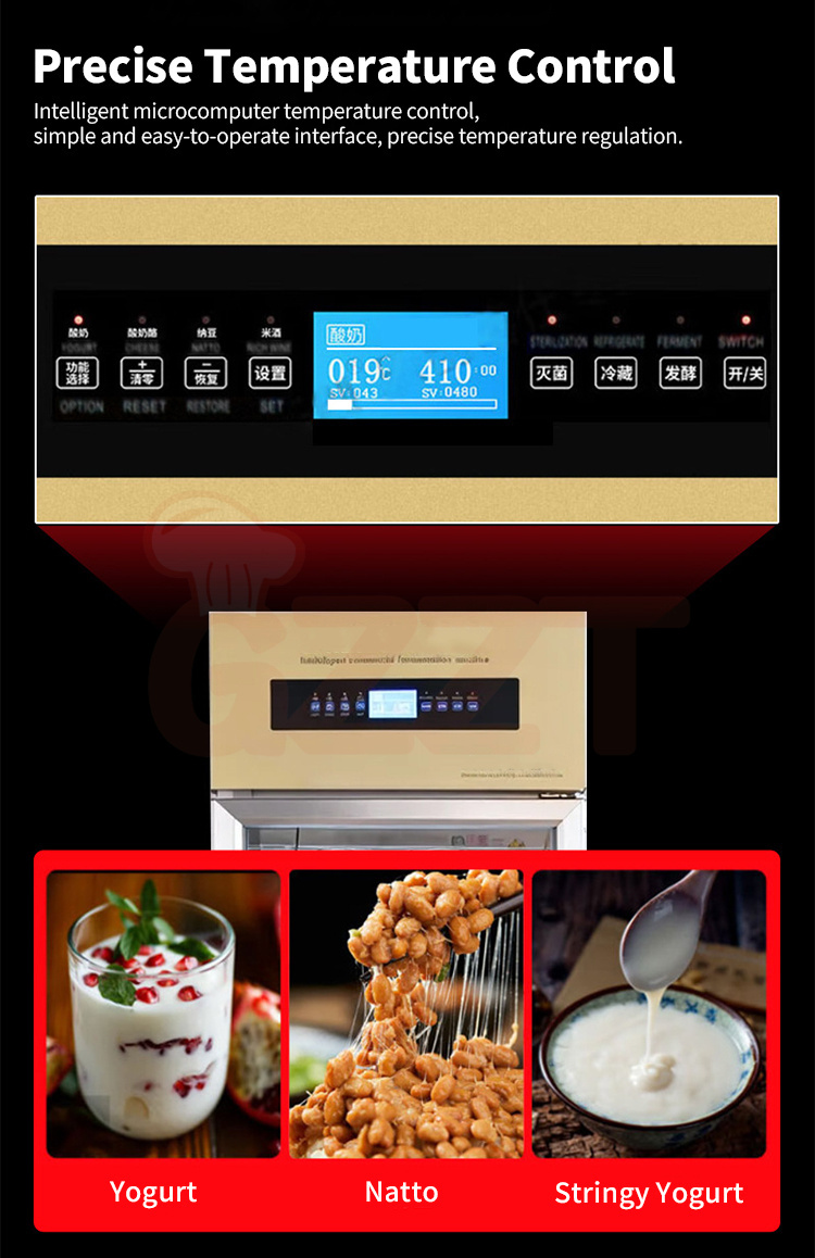 288l Adjustable Shelves Commercial Large Capacity Automatic Fermenting Greek Yogurt Maker
