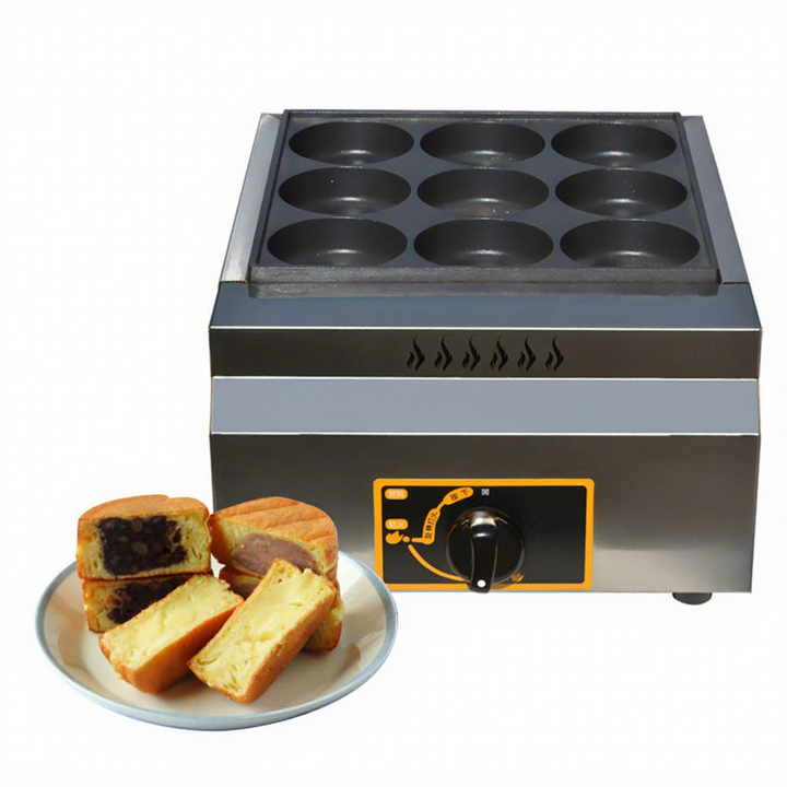 Commercial 18-Hole Electric Wheel Cake & Egg Waffle Maker | ITOP