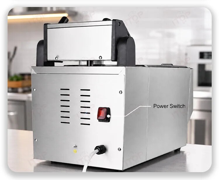 EF-8L-SN8L commercial automatic lift electric deep fryer detail