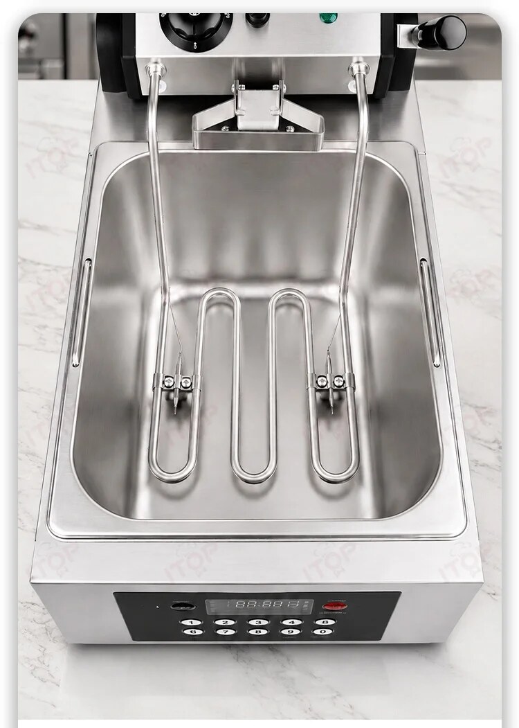 EF-8L-SN8L commercial automatic lift electric deep fryer detail