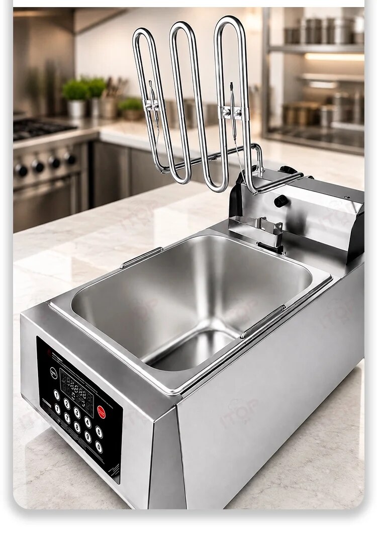 EF-8L-SN8L commercial automatic lift electric deep fryer detail