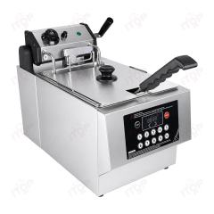 Commercial 8L Automatic Lift Electric Deep Fryer with Timer and Temperature Control