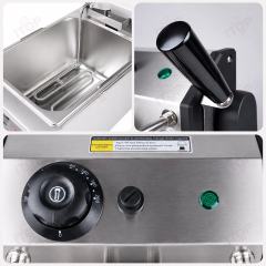Commercial 8L Automatic Lift Electric Deep Fryer with Timer and Temperature Control
