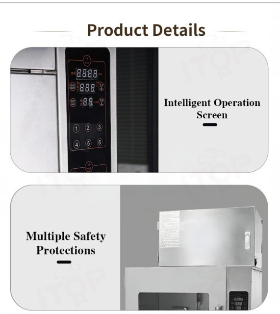 Commercial 7.5L Smokeless Intelligent Electric Deep Fryer with 5-Level Oil Fume Purification