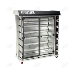 Commercial 3/6/9 Rod Electric & Gas Rotisserie Chicken Roasting Oven