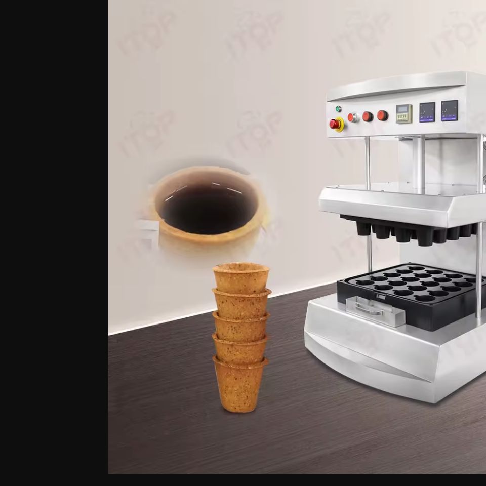 Commercial Automatic Ice Cream Cone & Waffle Cup Making Machine