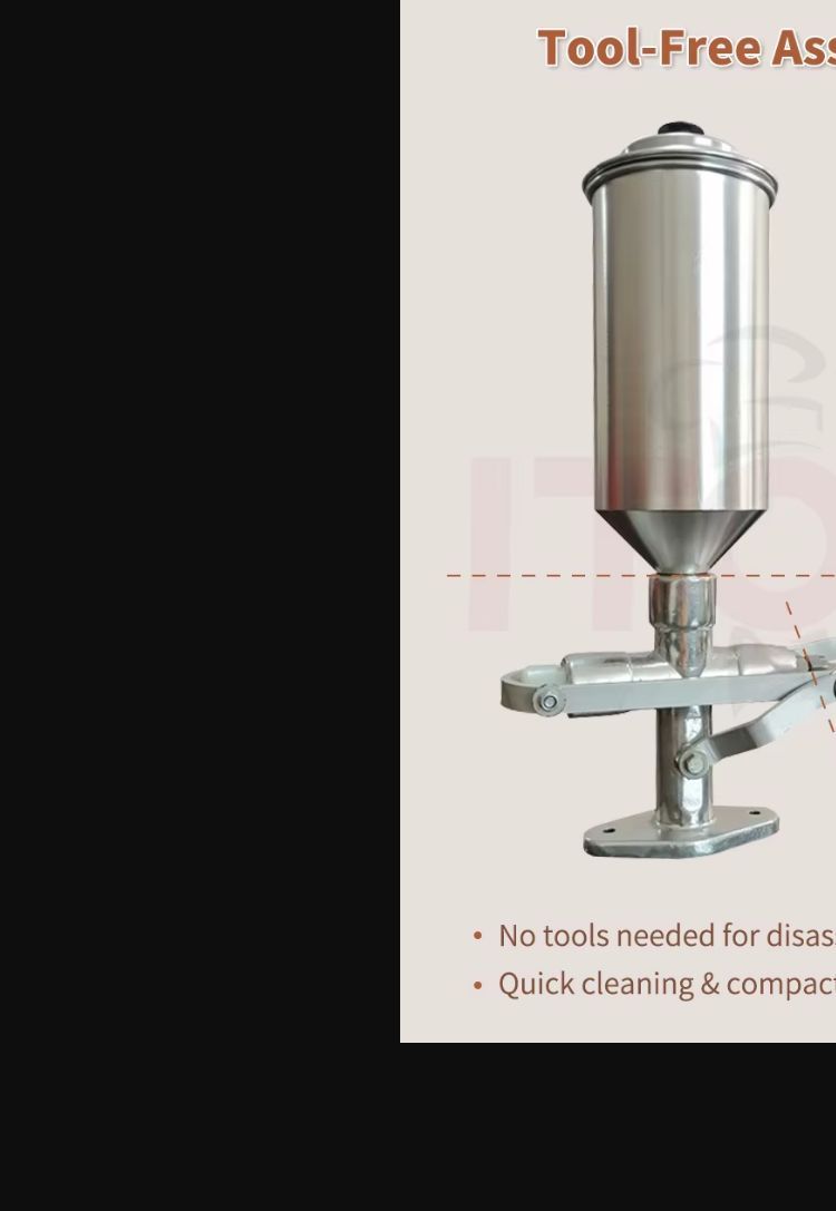 Commercial Desktop Single-Head Manual Cream & Jam Filling Machine