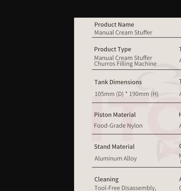 Commercial Desktop Single-Head Manual Cream & Jam Filling Machine
