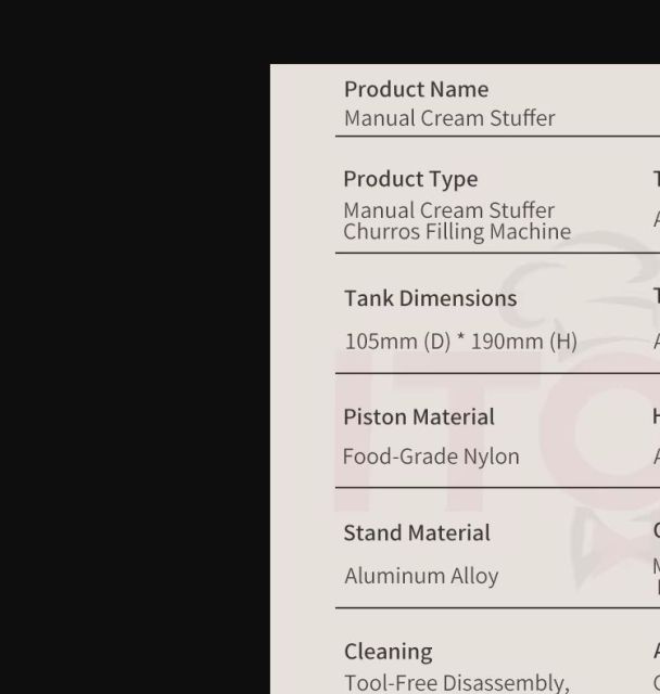 Commercial Desktop Single-Head Manual Cream & Jam Filling Machine