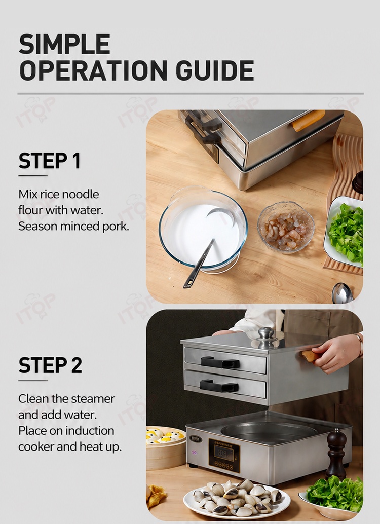 IT-IPM-A003 Rice Noodle Roll Steamer