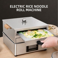 ITOP High Quality Stainless Steel Electric Rice Noodle Roll Steamer with Smart Timer & Temp Control Rice Noodle Making Machine