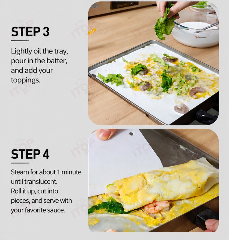 IT-IPM-A003 Rice Noodle Roll Steamer