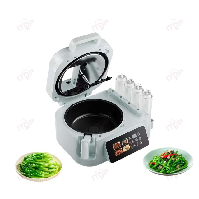 ITOP Hot Sale Multifunctional 7L Large Capacity Cooking Robot Automatic Stir Fry Machine Factory Wholesale Price