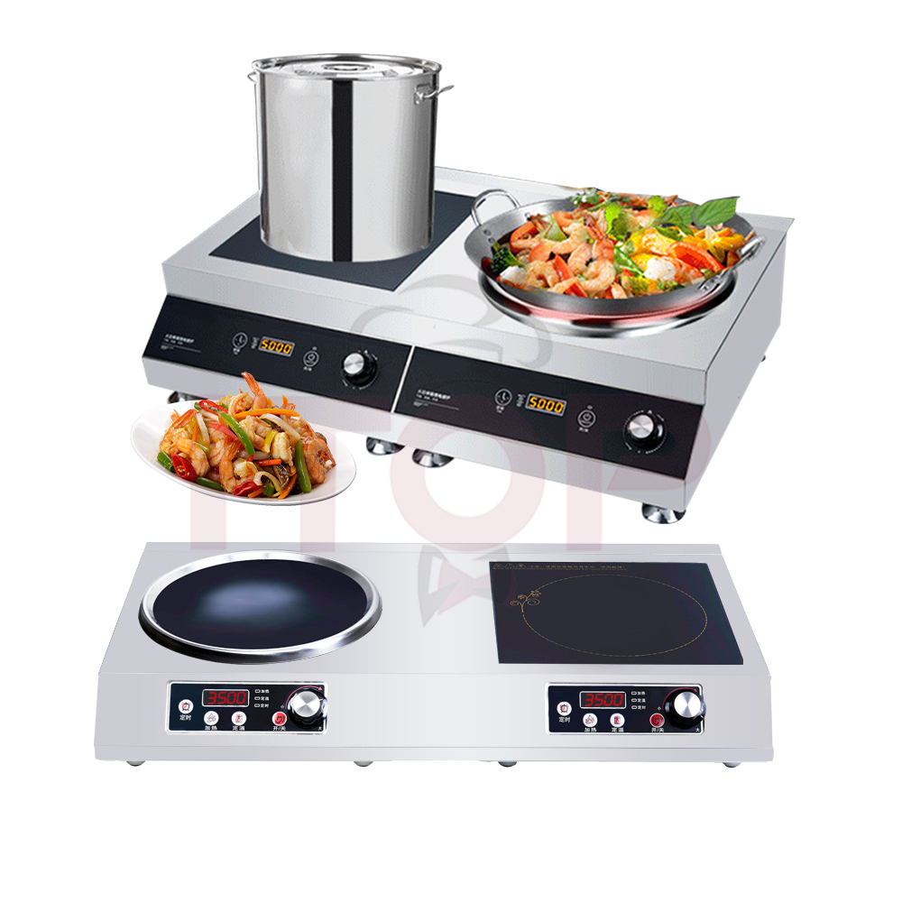 IT-FCIC-3500 Commercial 3500W Flat & Concave Induction Cooktop | ITOP - Product Image 1