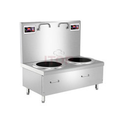 Commercial Double-Head Induction Wok & Soup Cooker | ITOP