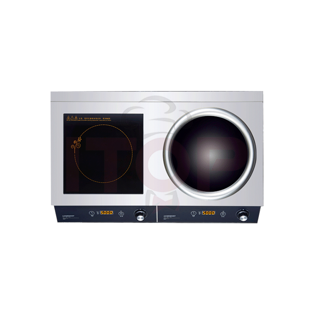 IT-FCIC-5000 Commercial Double-Burner Induction Cooktop | ITOP - Product Image 4
