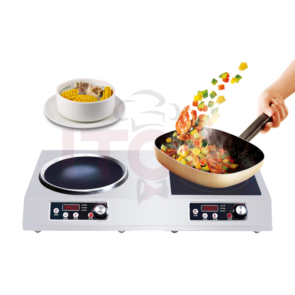 IT-FCIC-3500 Commercial 3500W Flat & Concave Induction Cooktop | ITOP - Product Image 5