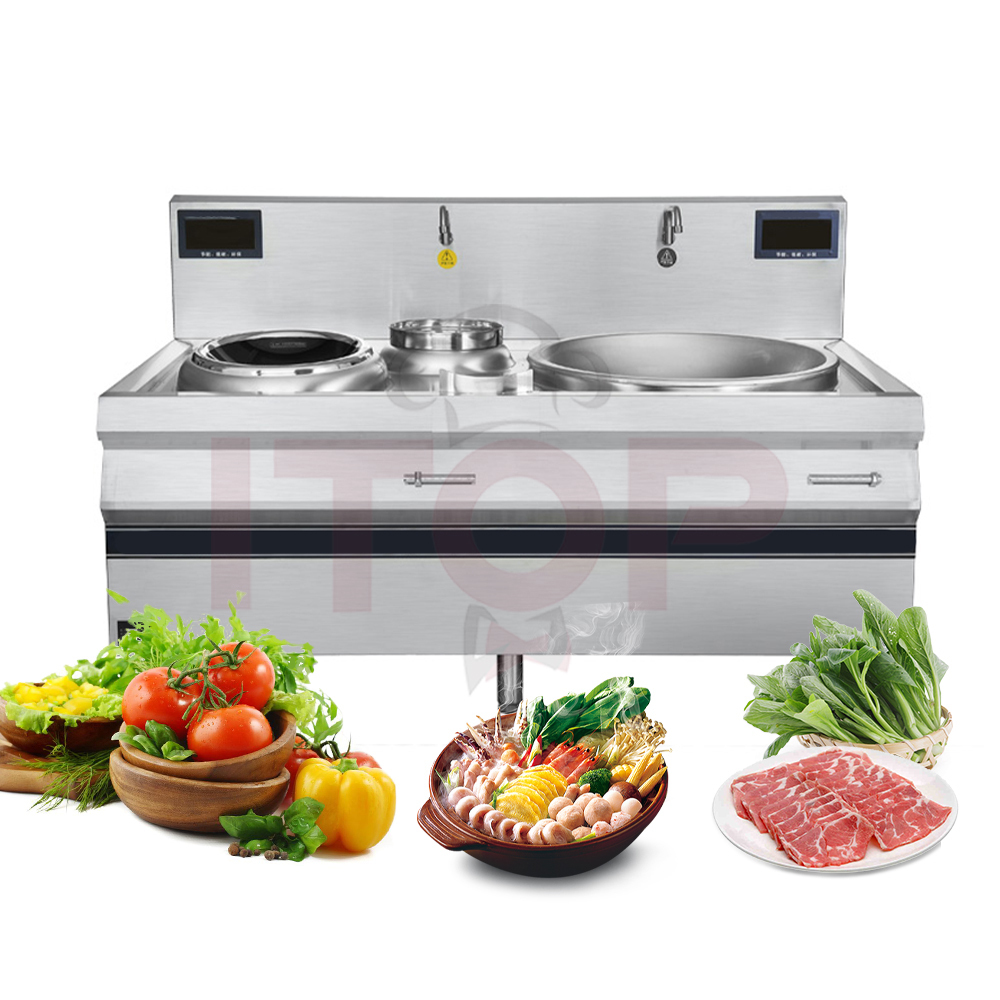 Commercial 30kW Double-Head Induction Cooker | ITOP