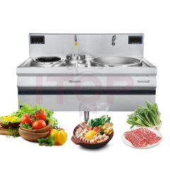 Commercial 30kW Double-Head Induction Cooker | ITOP