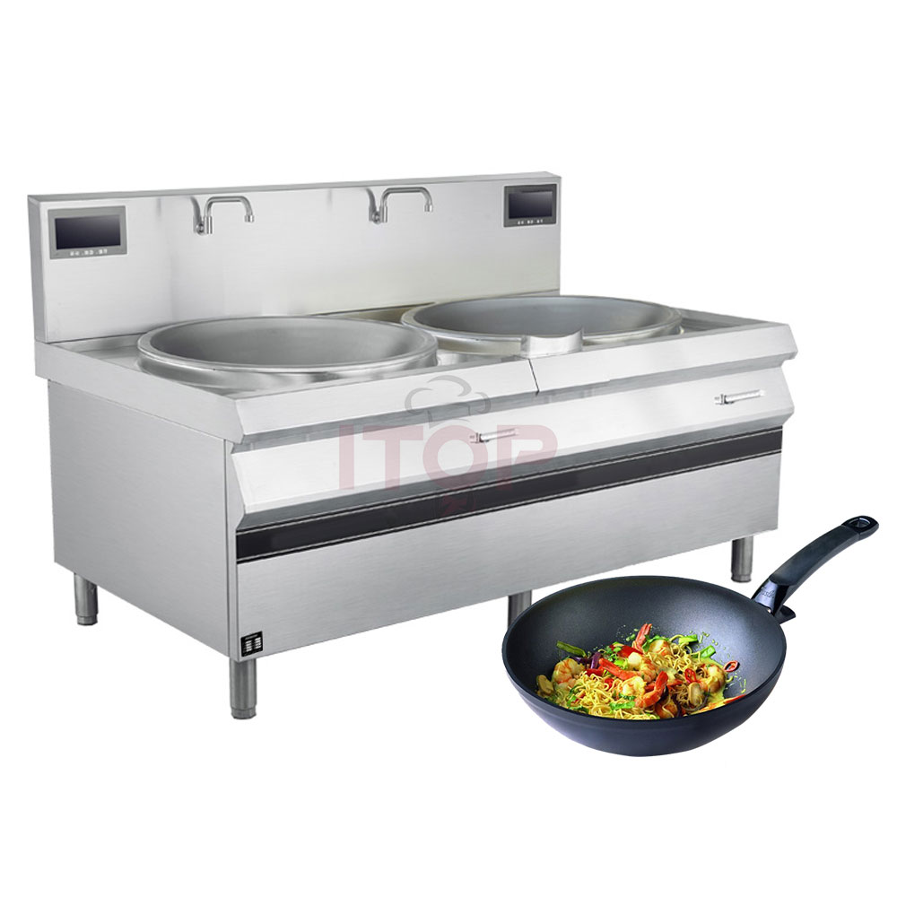 IT-SFC-DH2 Commercial Heavy-Duty 380V Induction Cooking Range | ITOP - Product Image 1