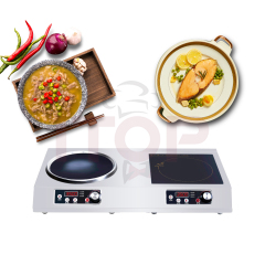 Commercial 3500W Flat & Concave Induction Cooktop | ITOP