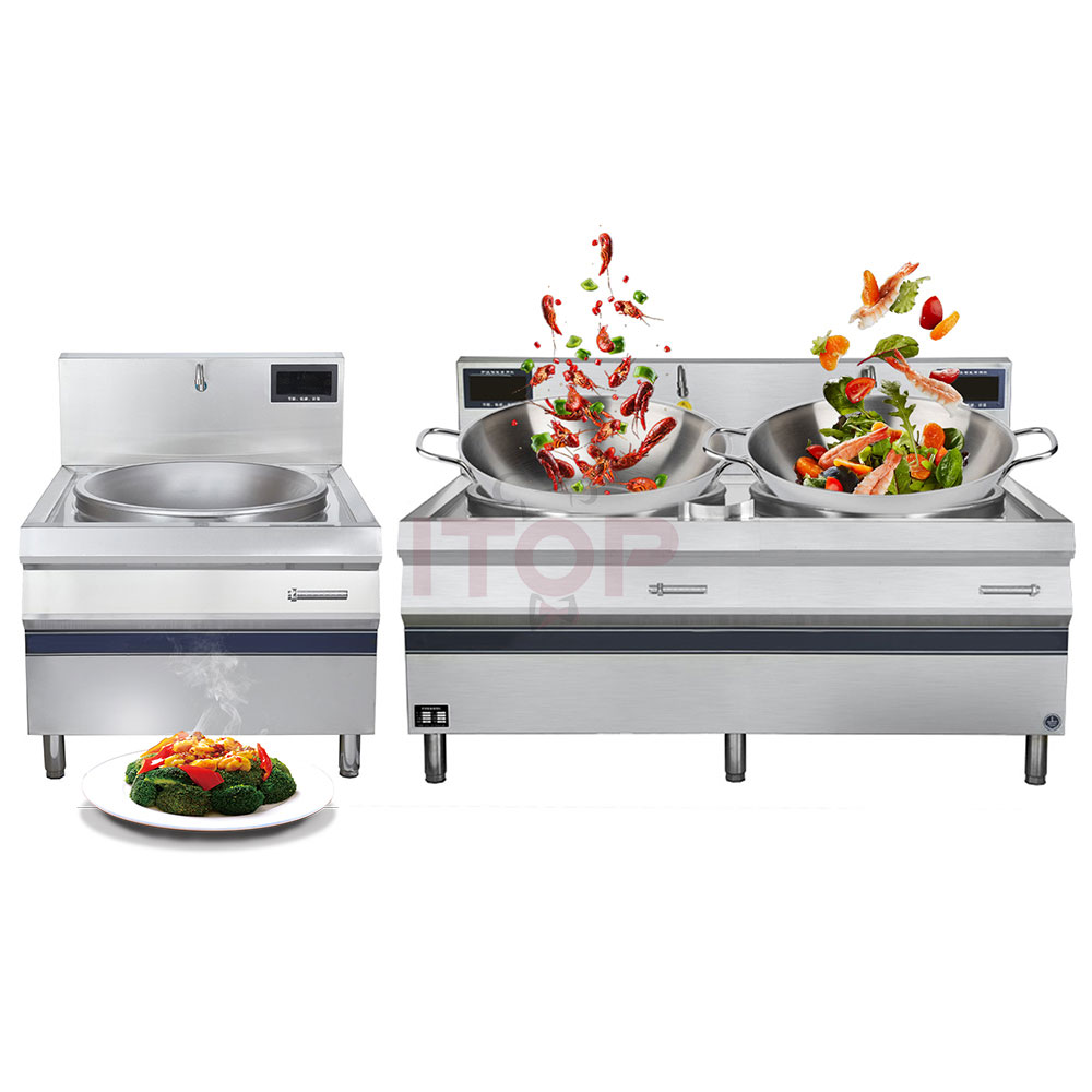 IT-SFC-DH2 Commercial Heavy-Duty 380V Induction Cooking Range | ITOP - Product Image 2