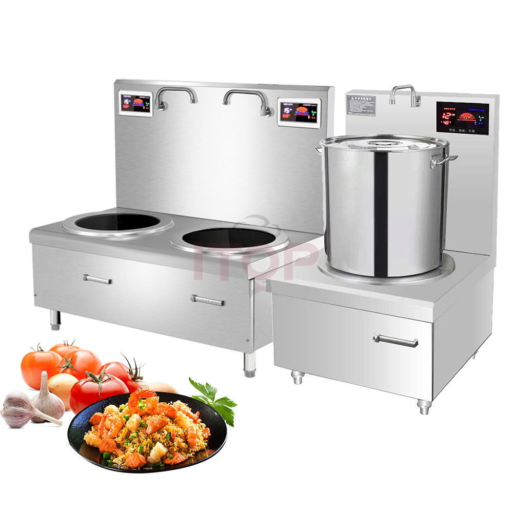 IT-SSC-2 Commercial Double-Head Induction Wok & Soup Cooker | ITOP - Product Image 3