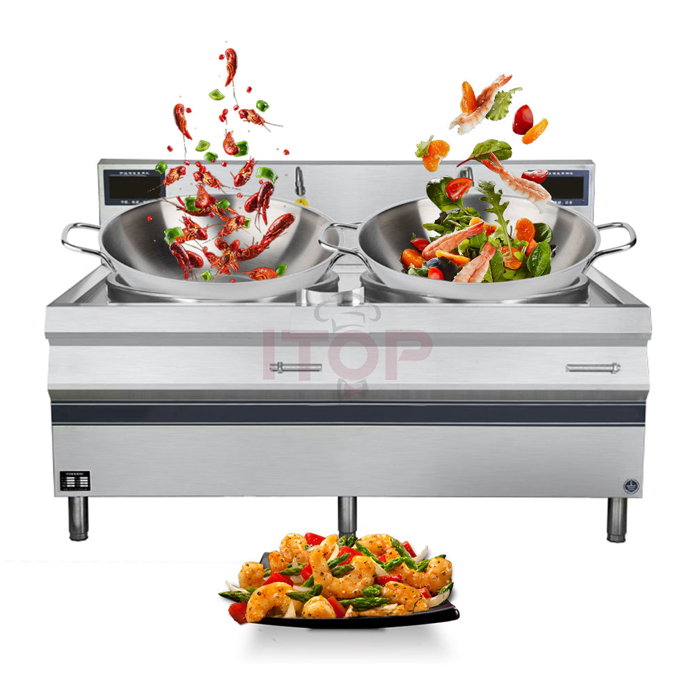 IT-SFC-DH2 Commercial Heavy-Duty 380V Induction Cooking Range | ITOP - Product Image 4