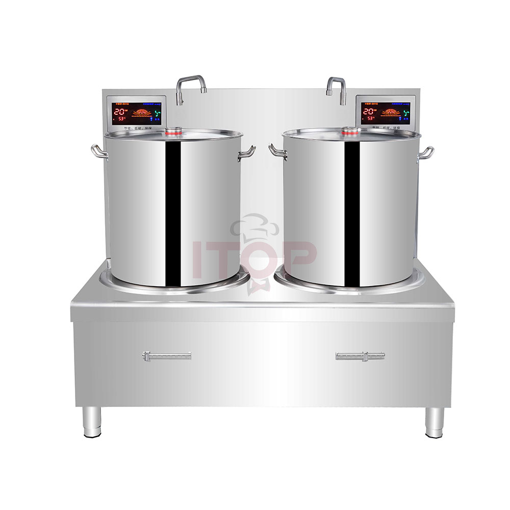 IT-SSC-2 Commercial Double-Head Induction Wok & Soup Cooker | ITOP - Product Image 5