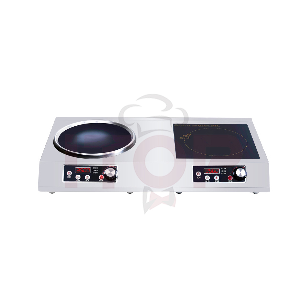 IT-FCIC-3500 Commercial 3500W Flat & Concave Induction Cooktop | ITOP - Product Image 3