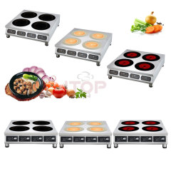 Commercial 4-Head Induction Claypot Cooker | ITOP