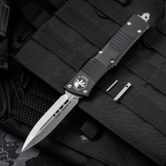 Microtech Combat Troodon AUTO OTF Knife 3.75" M390 Dagger Blade, Aluminum Handles